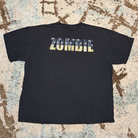Vintage Rob Zombie Pinup Witch Shirt Size XL 2000s Band Tee - Picture 3 of 8